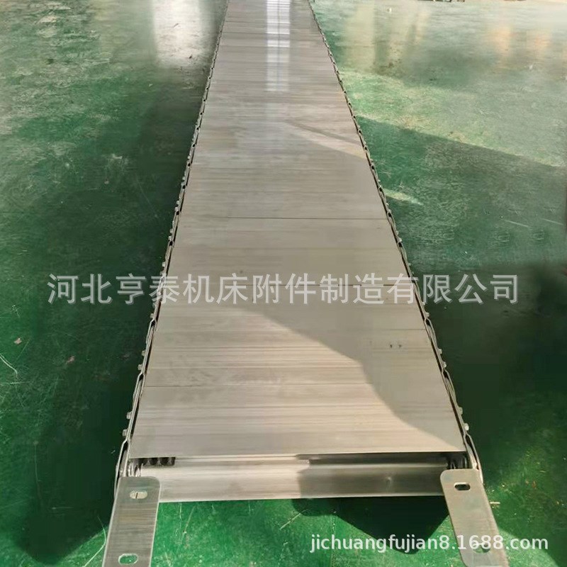 TL型全封闭钢制拖链 工程金属坦克链 车床穿线油管钢铝拖链