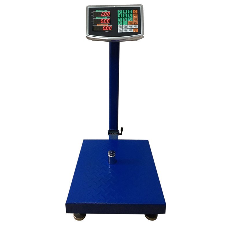 英文电子秤100kg/150kg/200公斤电子台称300kg台秤600kg计重计价