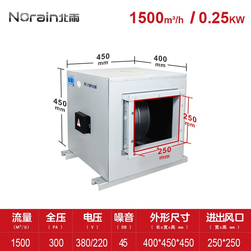 无框架风机箱 低噪音离心风机 柜式排风机镀锌板外转子风机通风柜