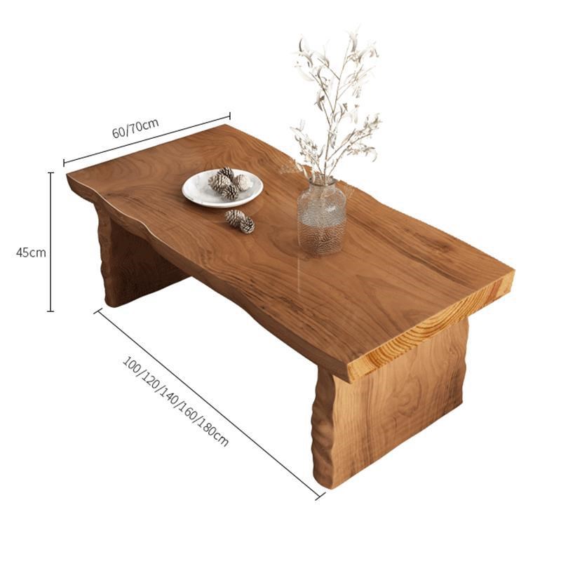 简约现代家用客厅榻榻米泡茶桌全实木沙发茶几日式茶桌原木大板桌