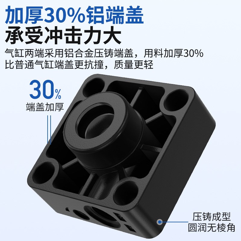 新款SC63标准气缸32小型气动40大推力SC50X25X50x75X100X150x200x