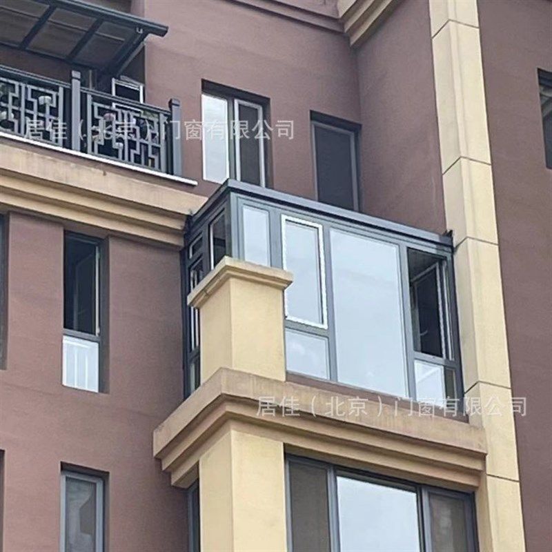 河北燕郊玻璃花房阳光房欧式别墅露台断桥铝合金门窗封阳台设计