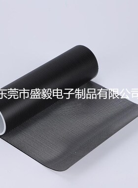 广州机箱防尘黑色PVC网0.5mm厚1.0mm孔300mm宽卷料