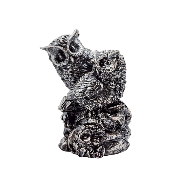 新品仿真猫头鹰树脂摆件工艺品美式家居书架酒柜桌面摆件装饰