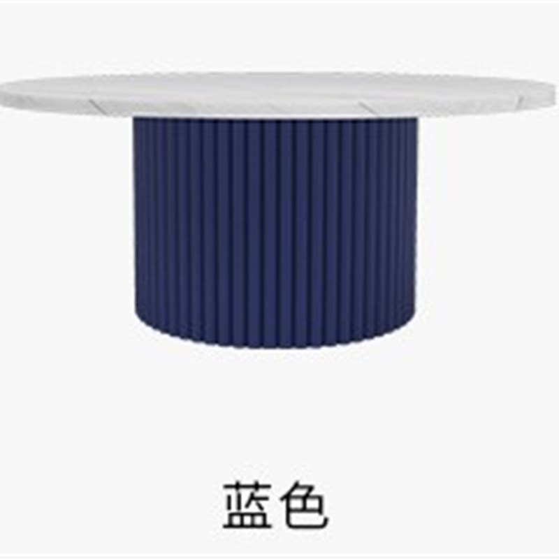 茶几桌客厅家用大理石台面实木简约现代高50cm组合圆形小户型80cm