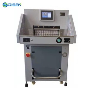 小型490mm A3裁纸机手动放料厚层电动重型液压程控自动切纸机