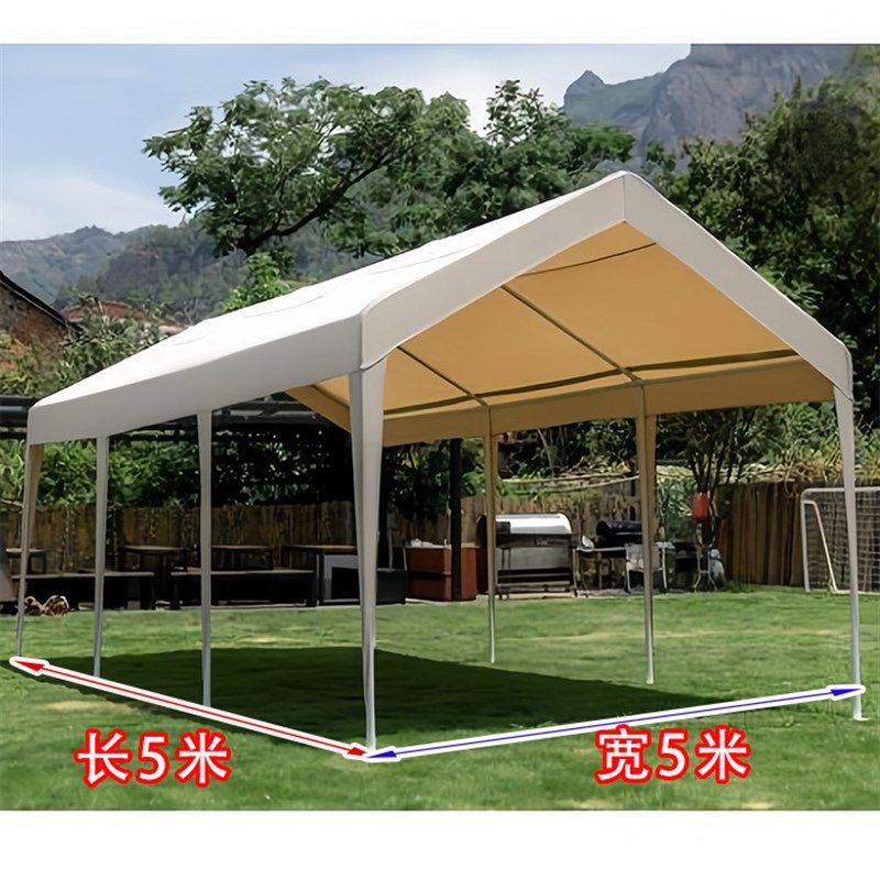 停车棚户外网红集市夜市帐篷遮阳棚雨棚四角广告摊位架地摊汽车棚