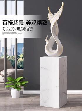 创意斯堪的纳维亚大羽毛落地式装饰品客厅家庭入口装饰雕塑办公室