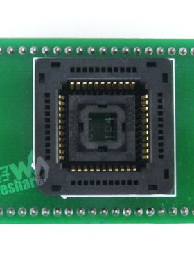 PLCC44转DIP44 编程座 引脚间距1.27mm测试座 IC120-0444-306带板