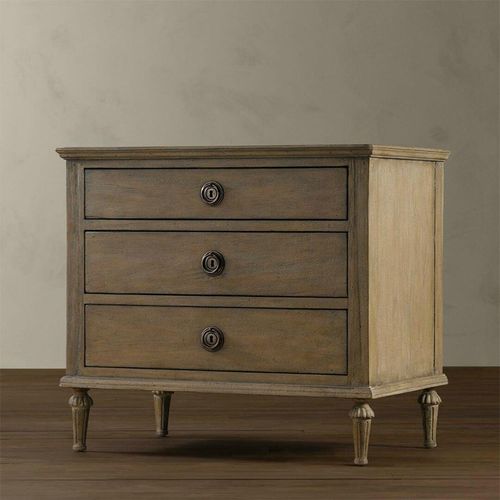 美式乡村复古实木床1.8米主卧双人床法式客卧1.5布艺家用高端大床