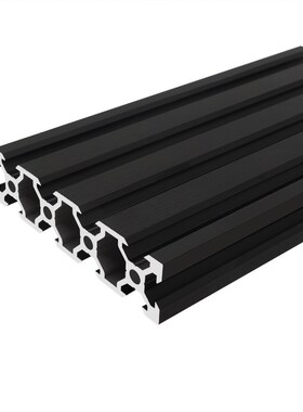 2080V-slot欧标黑色工业铝型材 铝合金型材V槽型材3D打印机铝材