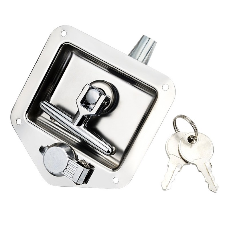 平面锁304不锈钢厢式汽车MS858电柜门锁盒锁发电机组门锁