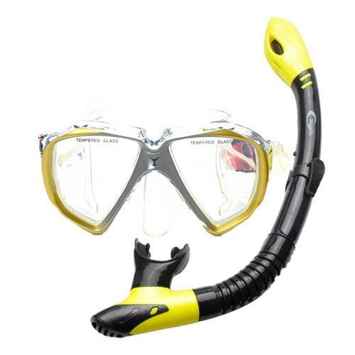 yonsub专业潜水镜防雾浮潜大框面镜硅胶面罩潜水装备浮潜套装