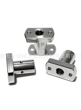 MFSS不锈钢防锈支柱底座用对边法兰通孔型光轴固定支架MFSTF镀镍