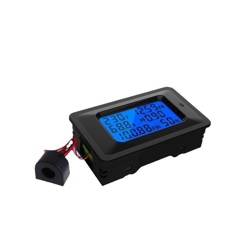 电表交流数显电力监测仪家用多功能电压表电流电量频率功率因数表