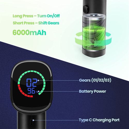 新款无线快充无刷除尘器户外便携式家用车载多功能吹尘器