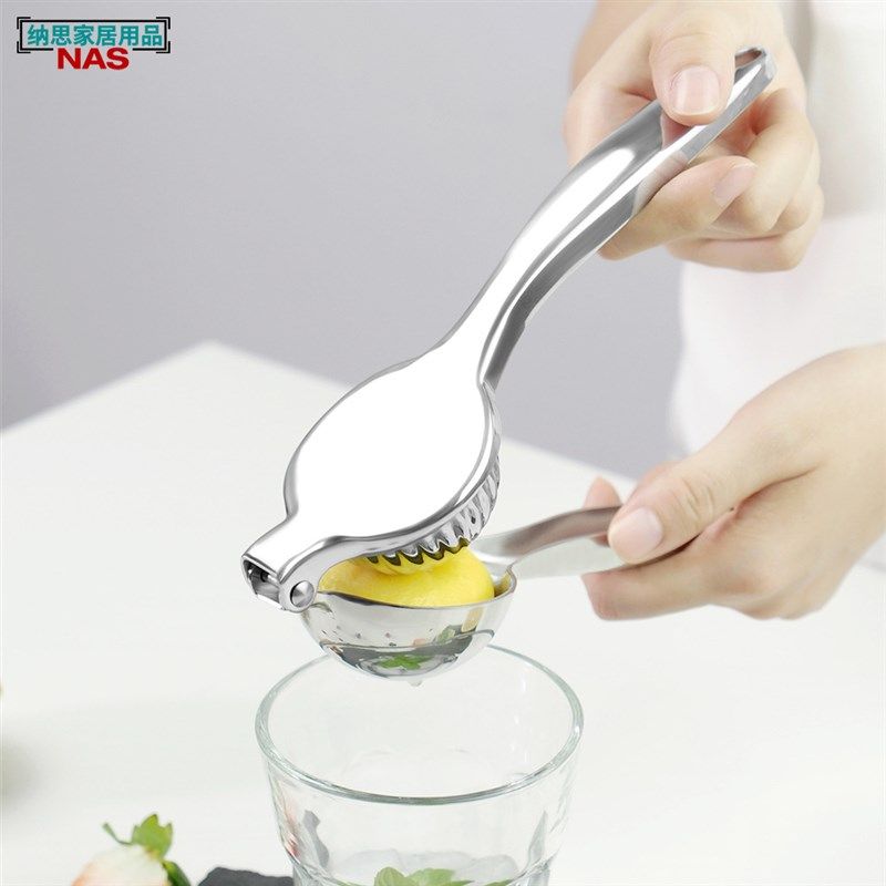不锈钢304手动柠檬压 水果榨汁器柠檬夹厨房挤汁工具一体,厨房/烹饪用具,手动榨汁器,淘宝优惠券,粉丝福利购,淘宝优惠卷