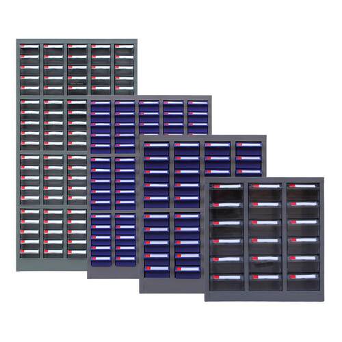75抽屉式零件柜100/20/48/30五金铁皮塑料螺丝工具元件收Tω