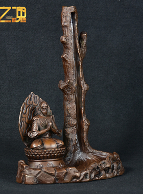 孙齐天摆件铜猴子斗战胜佛客厅办公室N紫铜工艺品桌面玄关