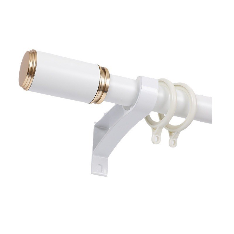 加厚铝合金窗帘罗马杆支架托打孔窗帘杆侧装窗帘杆子可申缩门帘杆