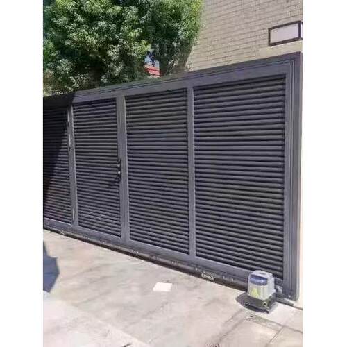 铝合金艺术门别墅庭院门铝合金电动推拉门分院农村自建门