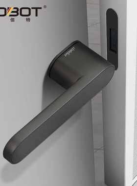 意式简约极简门锁室内卧室生态门锁磁吸J静音现代白色房门把手黑