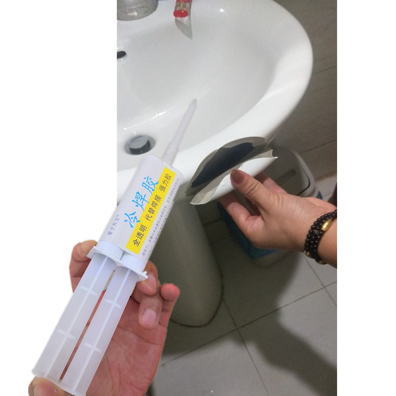陶瓷洗手盆破裂粘接胶水瓷片碎片修复裂纹防水补漏专用马桶瓷砖胶