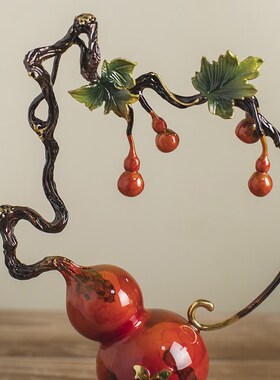 全铜五福临门摆件新o中式客厅玄关高档软装饰品送搬家礼物乔迁礼