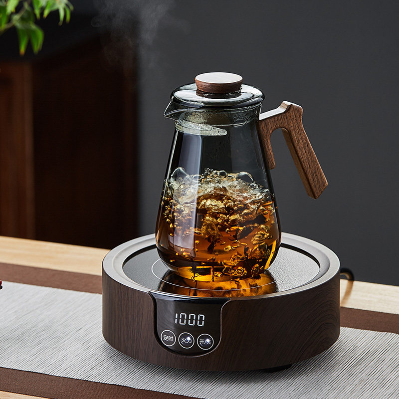 月牙过滤茶壶玻璃壶绿茶专用w泡茶器茶水分离耐高温煮茶壶茶具单