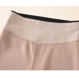 高腰胖mm一体绒棉裤 加绒加厚加肥加大码 女士外穿保暖裤 秋冬打底裤