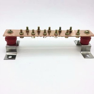 T2铜排汇流铜排等电位接地铜排汇流排端子排机房接地铜排4*40*250