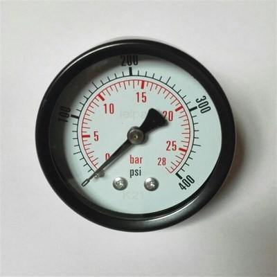50mm 轴向压力表 背入式接口 压力 28bar 400psi 铜螺纹npt1/4
