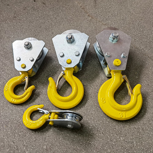 起重滑轮低净空钢丝绳电动葫芦下钩钢轮轴承吊环钩吊机钢轮滑车勾