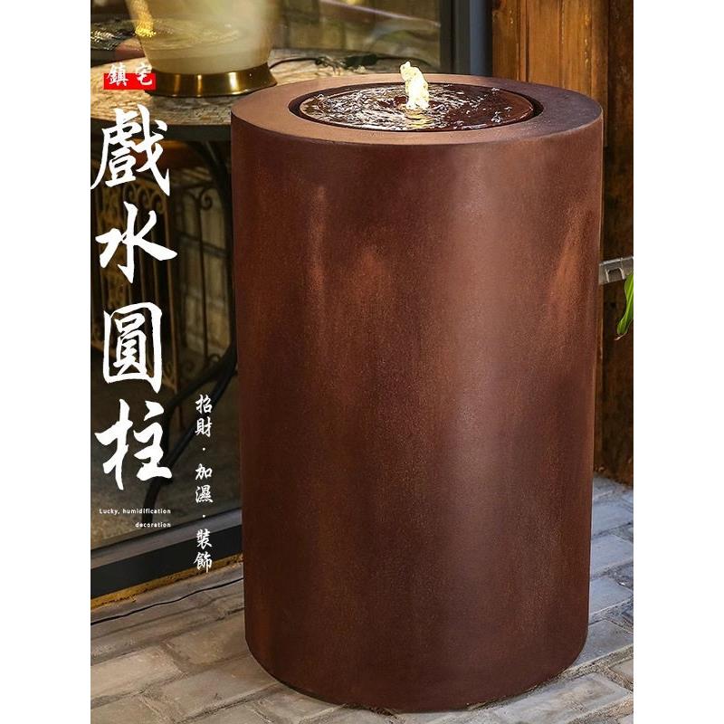 简约现代流水喷泉装饰办公室客厅入口家装户外庭院景观