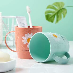 刷牙被子涑口杯漱嘴杯嗽口杯x子濑速塑料杯情侣涮芽槊呀筒儿童洗