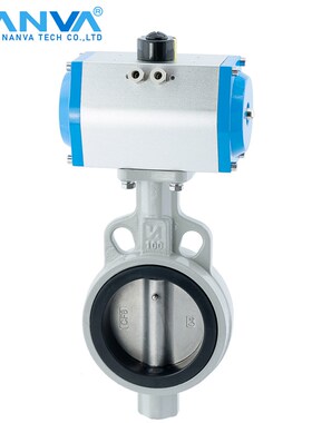 气动不锈钢板对夹蝶阀球墨铸铁阀体D671X-16QB7三元乙丙软密封