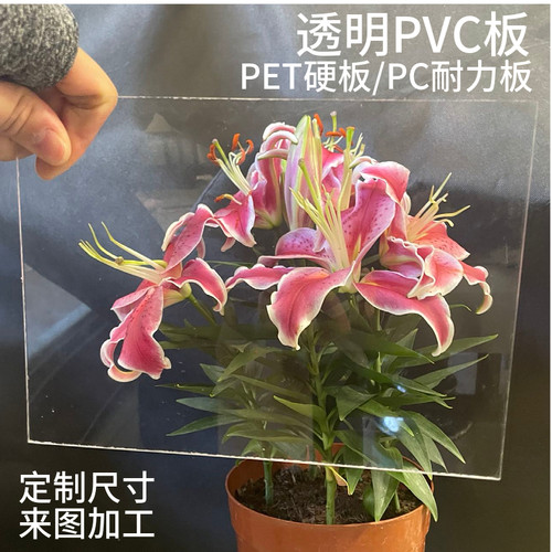 透明PC板防雨防静电pvc板耐腐蚀隔板5毫米塑料耐力板pet加工定制