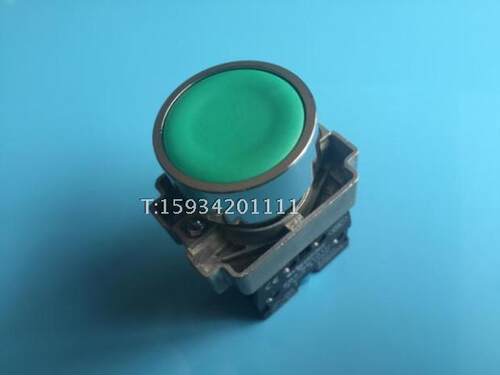 平头按钮XB2BA31C ZB2BA3C+ZB2BZ101C绿色一常开触点