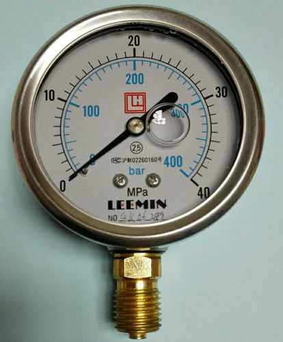 黎明耐震振压力表ytn-63i 40mpa 400bar leemin 径向直径60-68MM