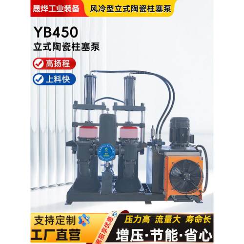 陶瓷柱塞泵节能污水处理泥浆大流量高扬程板框压滤机入料泵泥浆泵