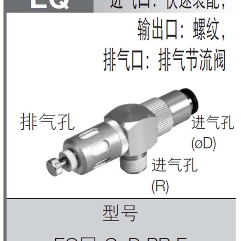 日本PISCO快速排气阀 EQ03-C10P04E