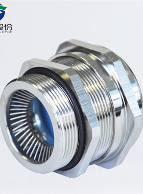 蓝盛 HEMC防磁波金属电缆防水接头IP68屏蔽铜镀镍格兰头螺纹葛兰