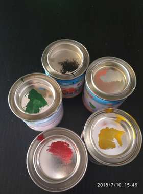 小瓶油漆80g红色绿色黑色白色黄色蓝色银色瓶装罐装油漆