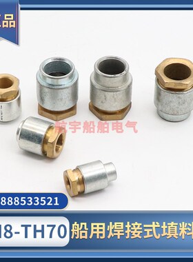 船用焊接式填料函TH8/13/16/19/24/28/34金属铜帽防水电缆格兰头