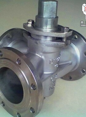 X44W-10P 不锈钢三通法兰旋塞阀 管道三流道旋塞阀 DN40~200