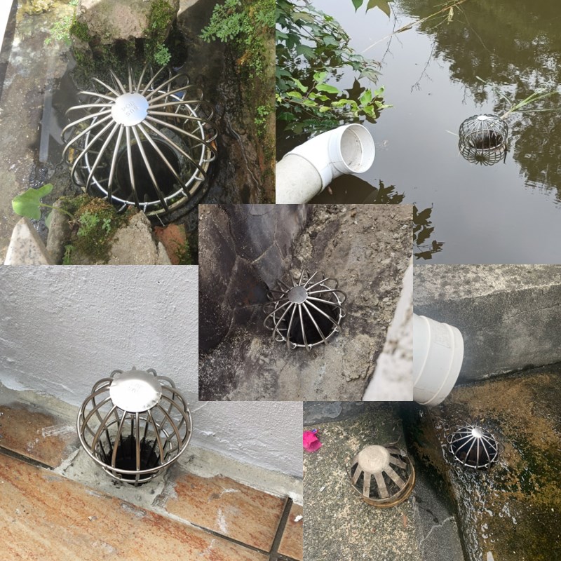 天台地漏防堵网阳台天沟地漏盖过滤网圆形不锈钢树叶落水管防堵罩