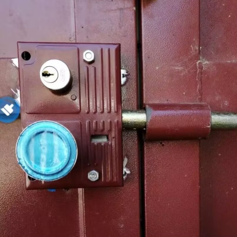 大门锁双开门木门铁门老式农村门208大门锁防盗锁大门锁齿条锁