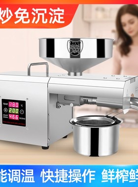 2024新款RG-309智能温控家用电动家庭商用小型全W自动冷热榨油机