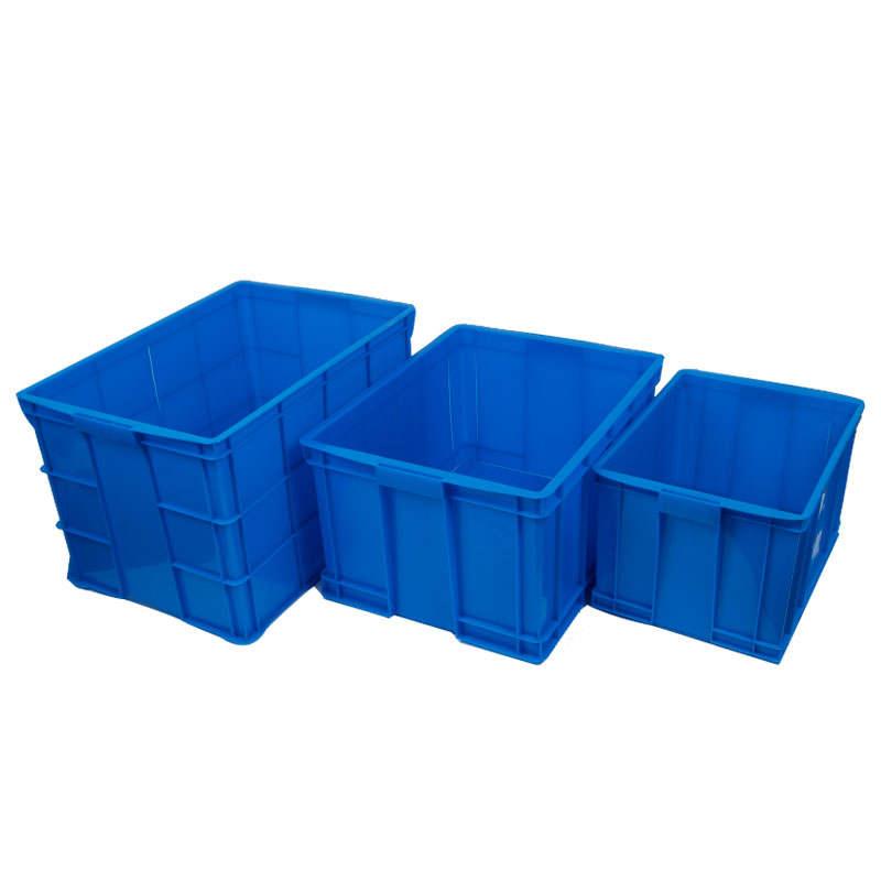 封闭箱长方形塑料周转箱转厚物A流箱闭封零件收纳中加箱塑料筐带