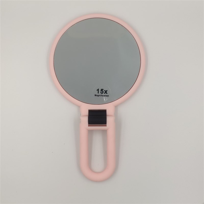 is神器高清15倍放大化妆镜手持简约公主镜10R倍浴室镜子家用便携
